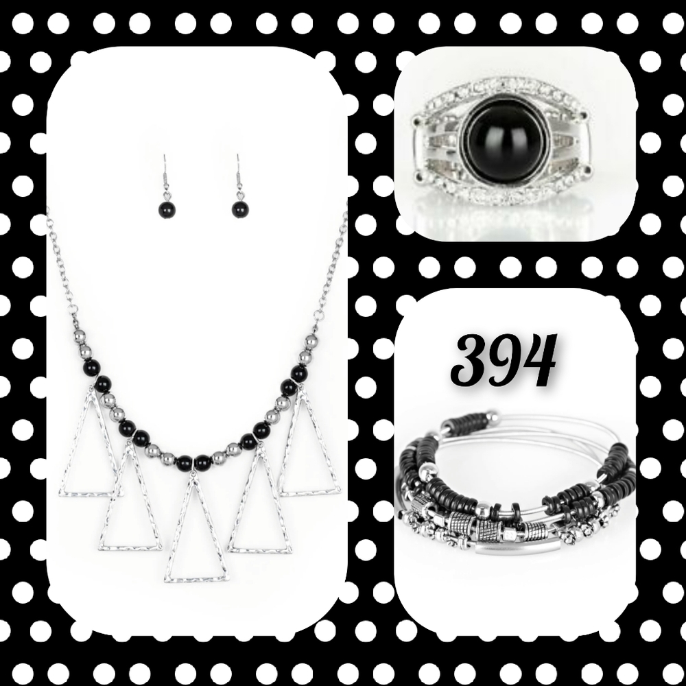 Necklace Set with Bracelet and Ring